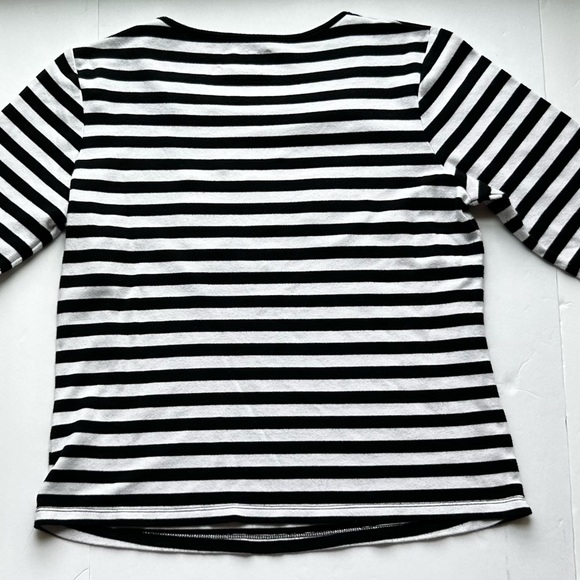 Women’s Nouveaux Striped Santa Claus Long Sleeve Top - Picture 3 of 3
